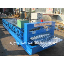 colored steel camber roof tile roll forming machine with cnc system